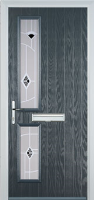 Twin Square Murano Composite Front Door in Anthracite Grey