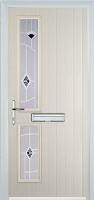 Twin Square Murano Composite Front Door in Cream