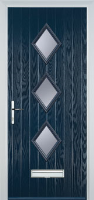 Diamond 3 Composite Front Door in Dark Blue