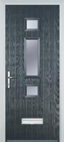 Mid 3 Square Glazed Composite Door in Anthracite Grey