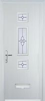 Mid 3 Square Finesse Composite Door in White