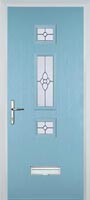 Mid 3 Square Finesse Composite Door in Duck Egg Blue