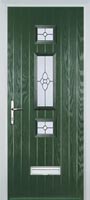 Mid 3 Square Finesse Composite Door in Green