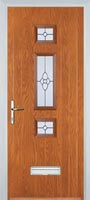 Mid 3 Square Finesse Composite Door In Oak