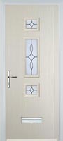 Mid 3 Square Flair Composite Door in Cream