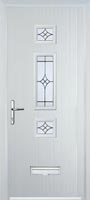 Mid 3 Square Elegance Composite Door in White