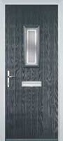 1 Square Enfield Composite Front Door in Anthracite Grey