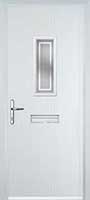 1 Square Enfield Composite Front Door in White