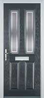 2 Panel 2 Square Enfield Composite Front Door in Anthracite Grey