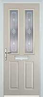2 Panel 2 Square Staxton Composite Front Door in Cream