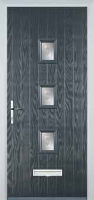3 Square (centre) Staxton Composite Front Door in Anthracite Grey