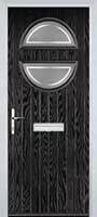 Circle Enfield Composite Front Door in Black Brown