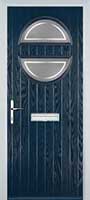 Circle Enfield Composite Front Door in Dark Blue