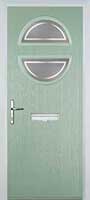 Circle Enfield Composite Front Door in Chartwell Green