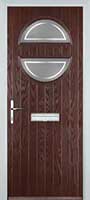 Circle Enfield Composite Front Door in Darkwood