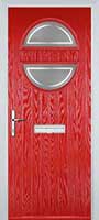 Circle Enfield Composite Front Door in Poppy Red