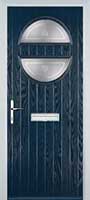 Circle Staxton Composite Front Door in Dark Blue