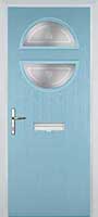 Circle Staxton Composite Front Door in Duck Egg Blue