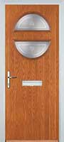 Circle Staxton Composite Front Door in Oak