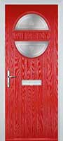 Circle Staxton Composite Front Door in Poppy Red