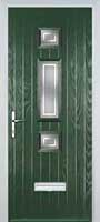 Mid 3 Square Enfield Composite Front Door in Green