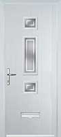 Mid 3 Square Enfield Composite Front Door in White