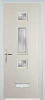 Mid 3 Square Staxton Composite Front Door in Cream