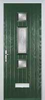 Mid 3 Square Staxton Composite Front Door in Green