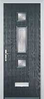 Mid 3 Square Staxton Composite Front Door in Anthracite Grey