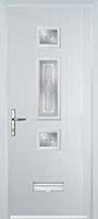 Mid 3 Square Staxton Composite Front Door in White