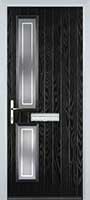 Twin Square Enfield Composite Front Door in Black