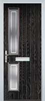 Twin Square Enfield Composite Front Door in Black Brown