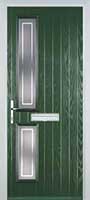 Twin Square Enfield Composite Front Door in Green