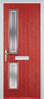 Twin Square Enfield Composite Front Door in Red