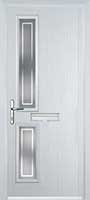 Twin Square Enfield Composite Front Door in White