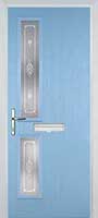 Twin Square Staxton Composite Front Door in Duck Egg Blue