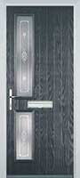 Twin Square Staxton Composite Front Door in Anthracite Grey