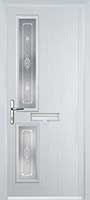 Twin Square Staxton Composite Front Door in White