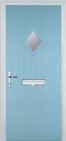 Diamond FD30s Composite Fire Door in Duck Egg Blue