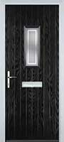 1 Square Enfield Timber Solid Core Door in Black