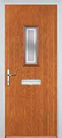 1 Square Enfield Timber Solid Core Door in Oak
