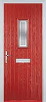 1 Square Enfield Timber Solid Core Door in Red