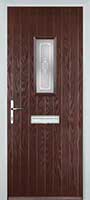 1 Square Staxton Timber Solid Core Door in Darkwood