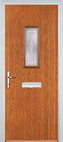 1 Square Staxton Timber Solid Core Door in Oak