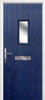 1 Square Timber Solid Core Door in Dark Blue