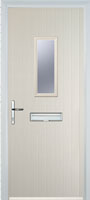 1 Square Timber Solid Core Door in Cream