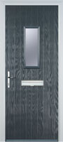 1 Square Timber Solid Core Door in Anthracite Grey