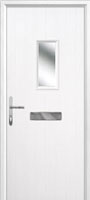 1 Square Timber Solid Core Door in White