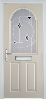 2 Panel 1 Arch Murano Timber Solid Core Door in Cream