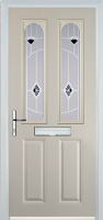 2 Panel 2 Arch Murano Timber Solid Core Door in Cream